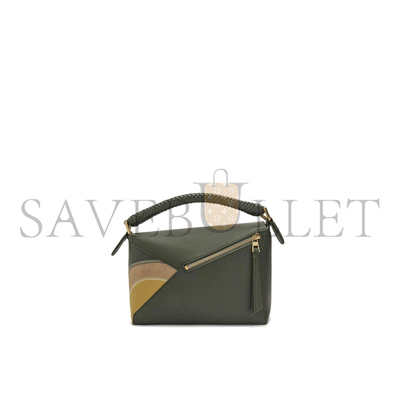 LOEWE SMALL PUZZLE EDGE LANDSCAPE BAG IN NAPPA CALFSKIN A510P60XB0-5686 (24*16.5*10.5cm)
